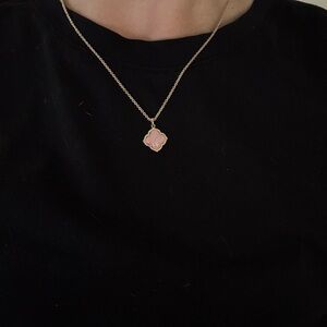 Kendra Scott Gold and Pink Pendant Necklace
